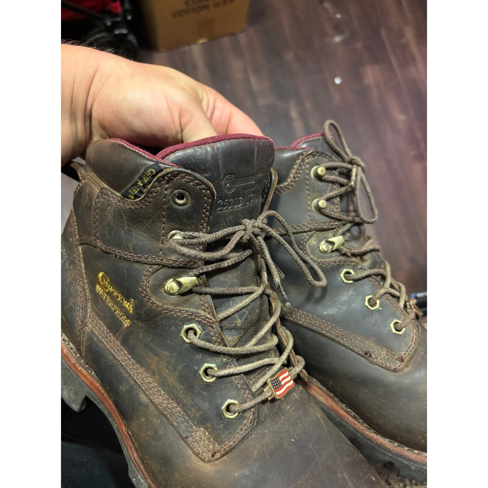 Chippewa Mens 9.5 E Waterproof Thinsulate Insulated Leather Work Boots 25203 USA - Picture 16 of 16